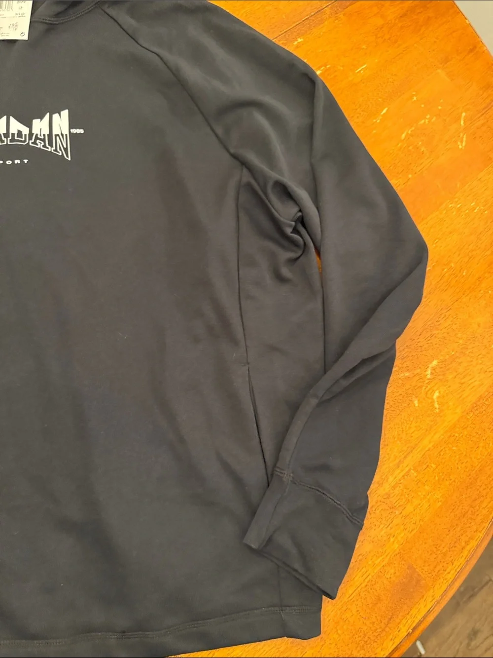 Jordan Dri-Fit Sport FQ6808-010 Black Graphic Fleece Hoodie Men’s XL